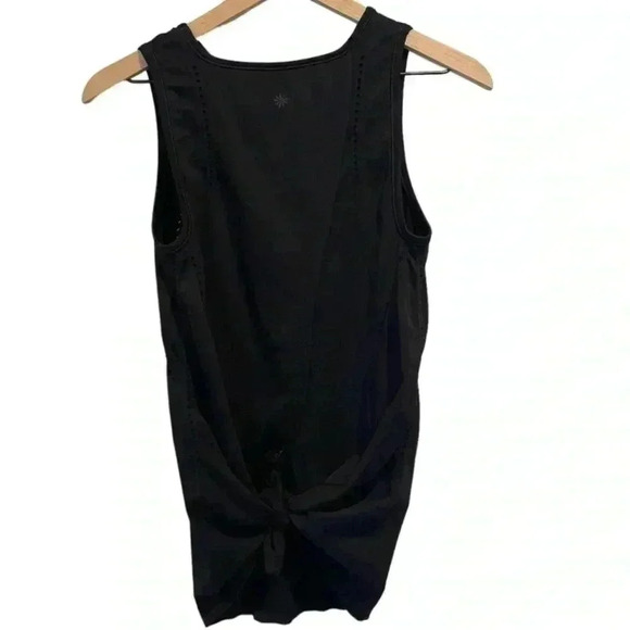 Athleta Foothill Seamless Split Back Tank Size XS | Color Black - Picture 6 of 12
